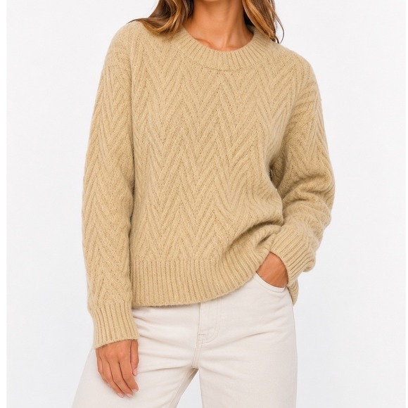 Patagonia Sweaters - Patagonia Women's Recycled Wool-Blend Crewneck Sweater Chevron Medium NWT